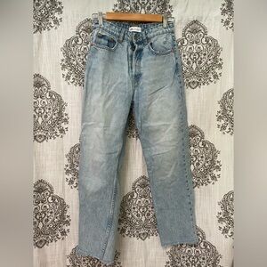 Zara High Rise Straight Jeans